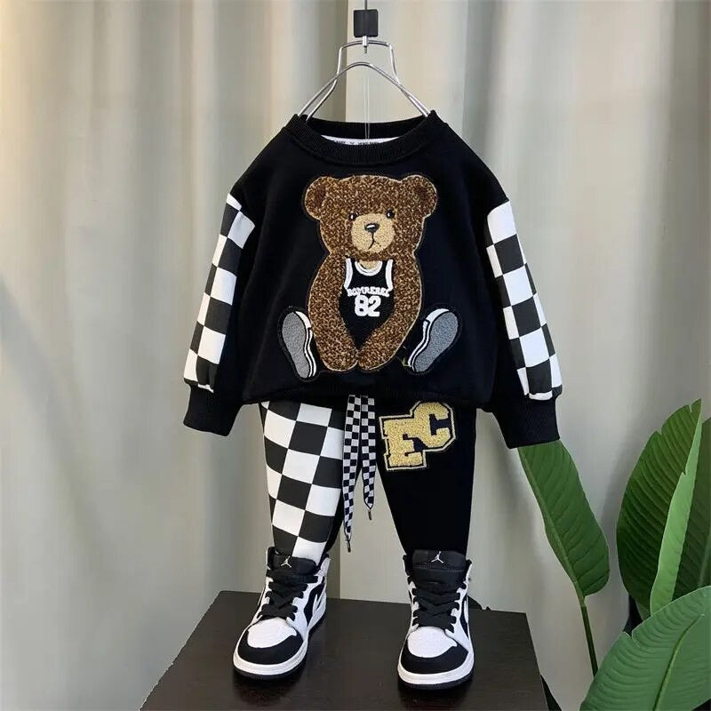 Teddy tracksuit Black