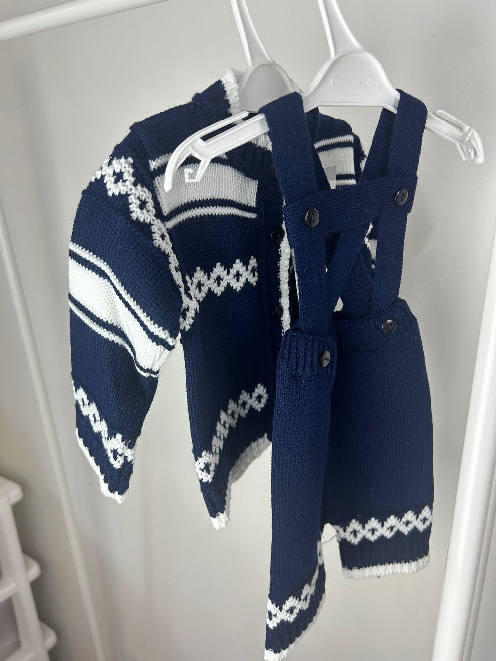 Navy Knitted Suit